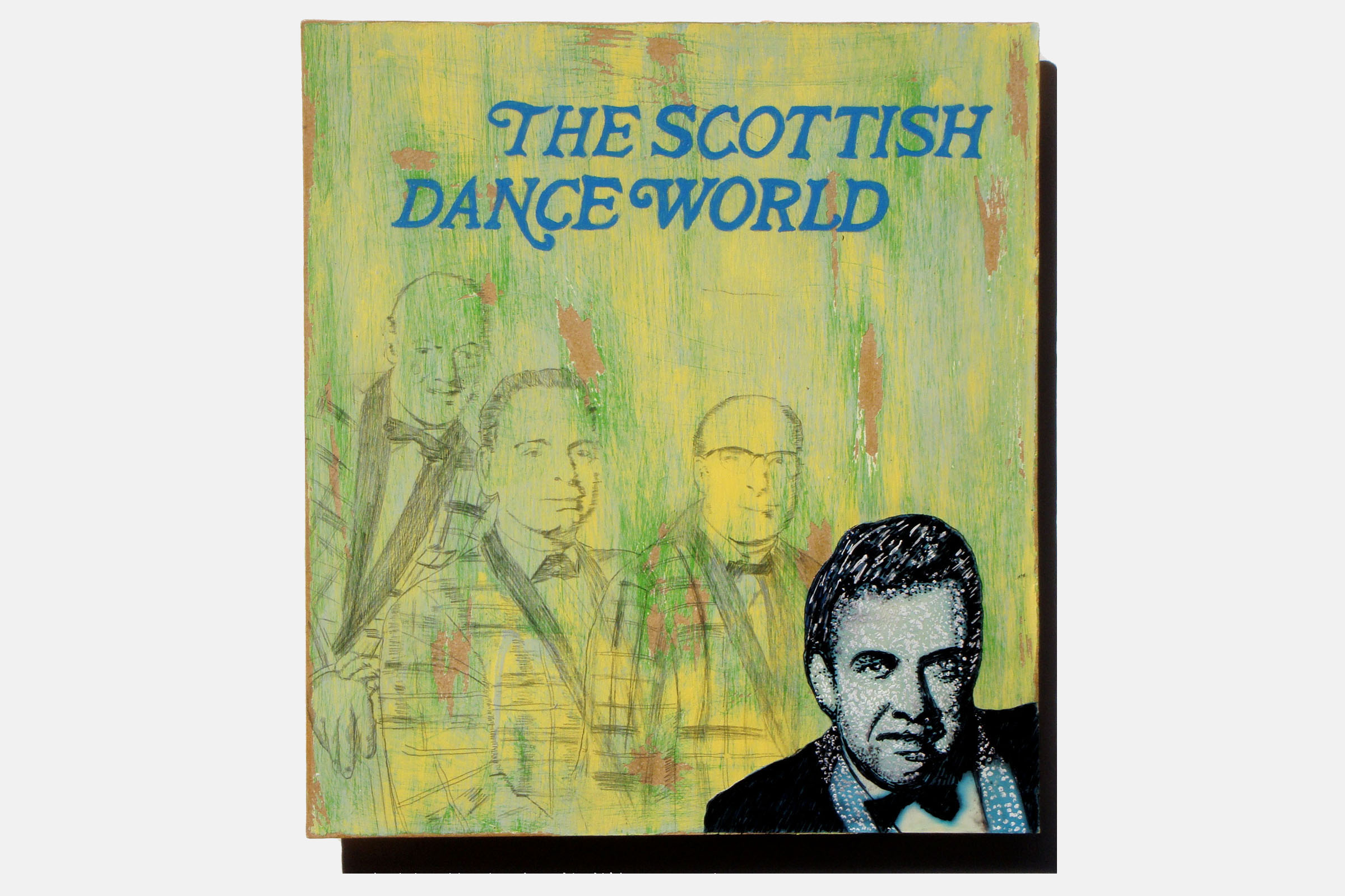 SCOTTISH DANCEWORLD
<br>Mixed media on hardboard<br>31 x 35cm