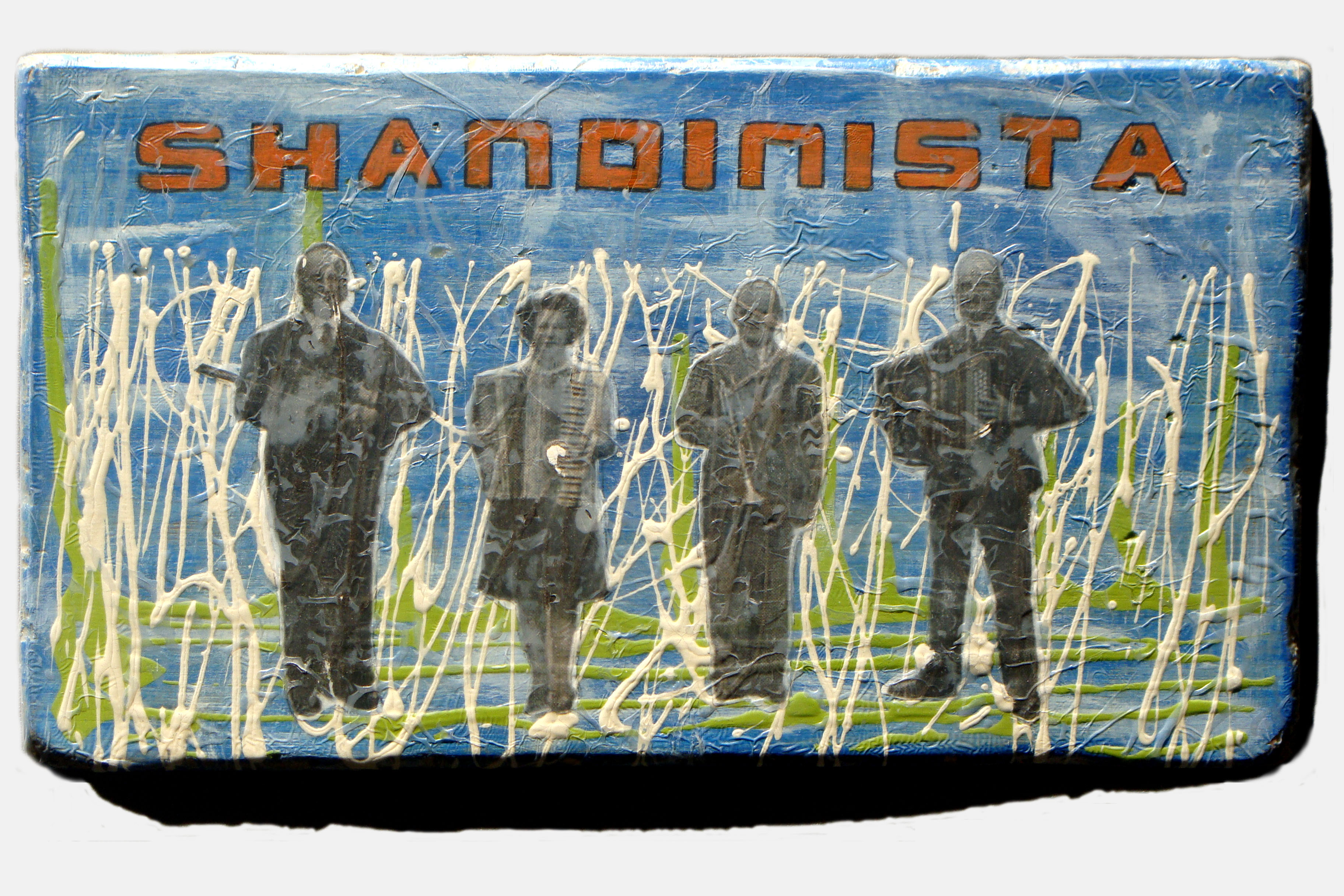 SHANDINASTA<br>Mixed media on plywood<br>32 x 18cm