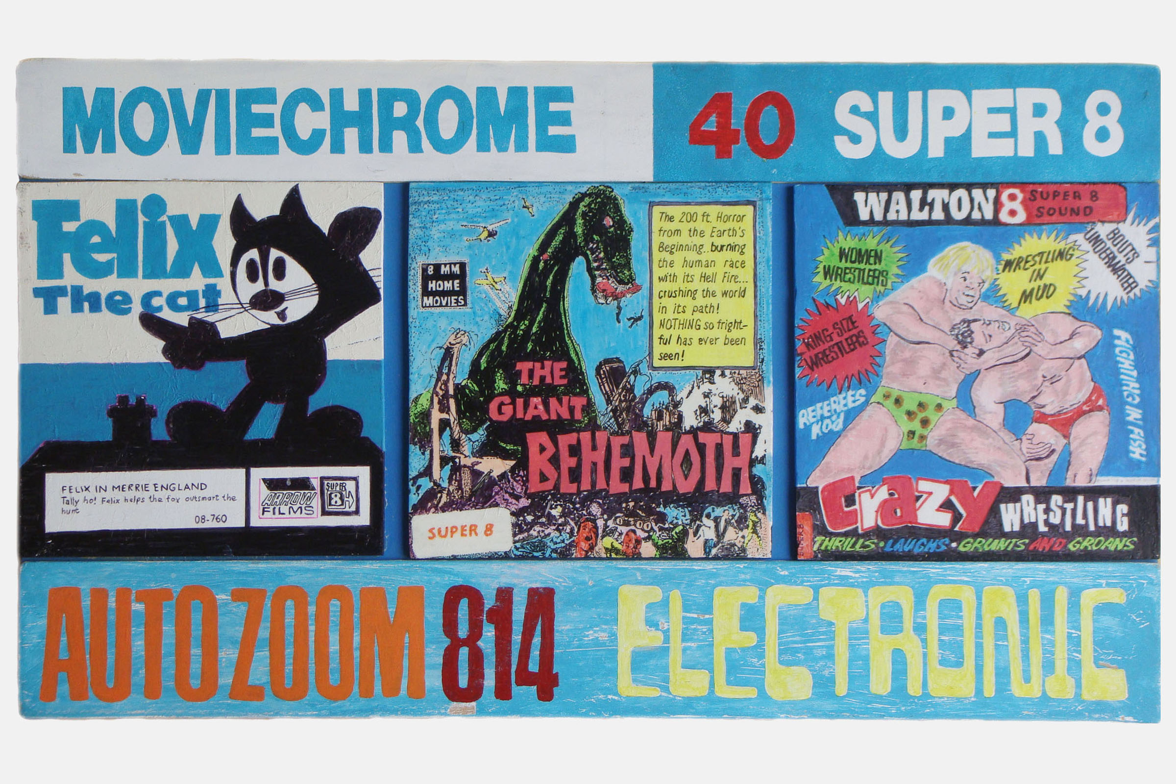 AUTOZOOM
<br>Mixed media on board<br>61 x 33cm