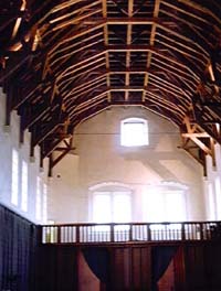 great hall and hammerbeam roof in stirling castle
