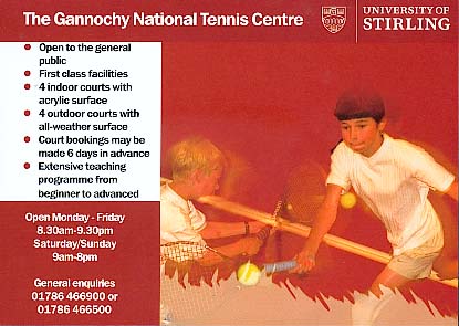 Gannochy National Tennis Centre Stirling